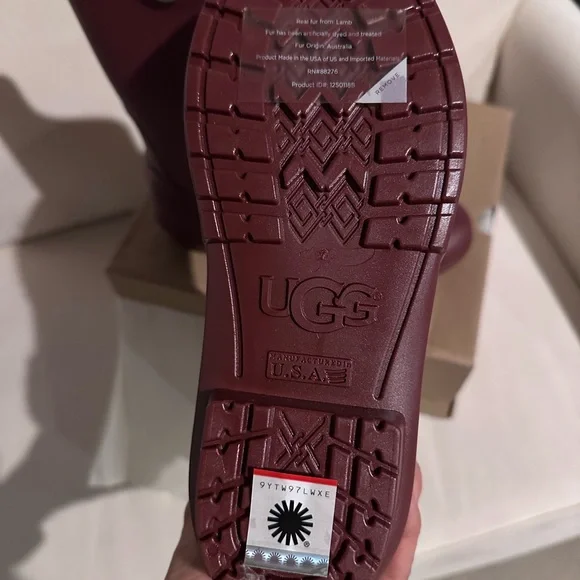 UGG Maroon Waterproof Boots - Picture 3 of 5